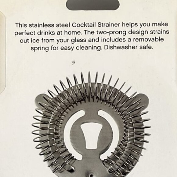 STAINLESS STEEL BAR STYLE COCKTAIL STRAINER NEW - Picture 5 of 5